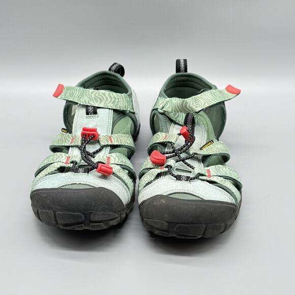 Keen Shoes Womens Size 6 Green Strappy Closed Toe Sandals Washable Outdoor Water - Picture 3 of 12